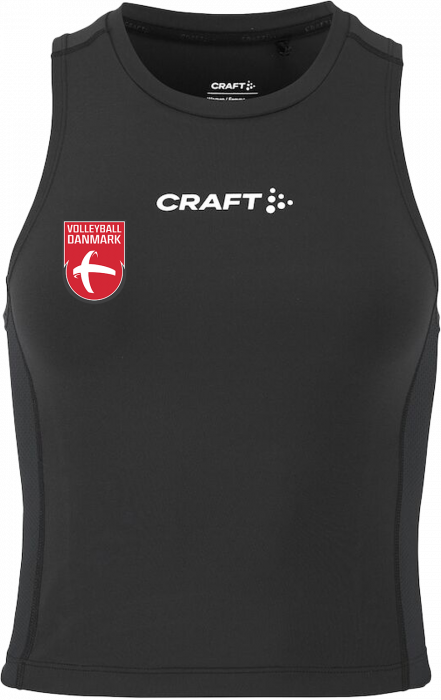 Craft - Volleyball Dk Beach Tour Crop Singlet - Nero